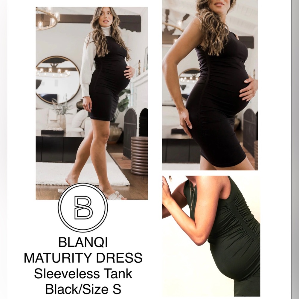 BLANQI EVERYDAY Maternity Sleeveless Tank Neck Dress